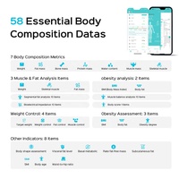 Báscula Profesional de Composición Corporal de 8 Electrodos, Capacidad de 180 kg, Analizador de Grasa Muscular y IMC para Monitoreo de Fitness