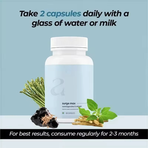 Cápsulas OEM Surge Max, Cápsulas de Extracto de Ashwagandha, Suplemento para Hombres, Fortalece para el Ejercicio - Product Image 5