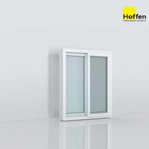 หน้าต่างบานเลื่อน uPVC รุ่น HOFFEN ทันสมัย ขนาด 100x110 สีขาว พร้อมมุ้งลวด ผลิตในประเทศไทย ป้องกันเสียงรบกวน - Product Image 2