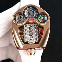 Luxuriöse JACOBCO 41mm Automatik-Chronograph Herrenuhr, Saphirglas Kautschukarmband 316L Edelstahl Großhandel