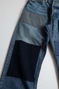 Pantalones vaqueros de algodón pesado Vintage para hombre, pantalones vaqueros de alta calidad personalizados, ropa de calle con cremallera bordada a la moda, holgados góticos - Product Image 4