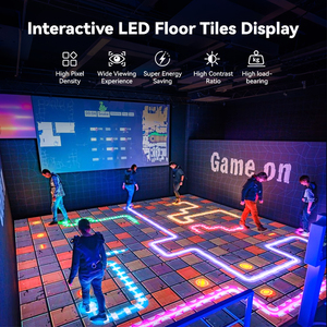 Écran LED interactif pour sol intérieur P3.91, vidéo 3D couleur HD anti-reflet, fabricants de dalles de sol LED - Product Image 5
