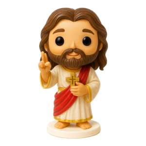 Figur Resin Yesus yang Dapat Disesuaikan, Mainan Bobblehead untuk Dashboard Mobil atau Mainan, Ornamen Natal, Mainan Bobblehead yang Dapat Bergerak - Product Image 1