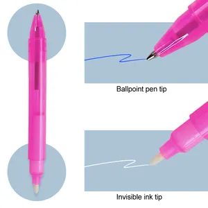 Promocional magia Invisible UV de tinta bolígrafos UV luz pluma con puntero láser