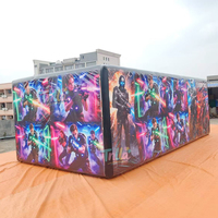 Inflatables Giant Halloween Inflatable Laser Tag Maze Inflatable Haunted House Maze Tent