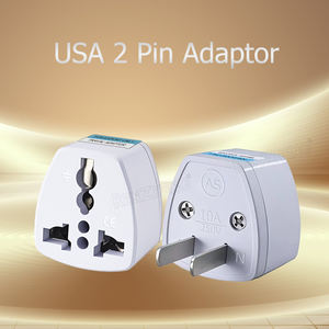 Universal-Reise adapter US 2-poliger Steckdosen konverter 500W US-Strom umwandlung stecker adapter 10A für Reisen nach Hause - Product Image 6