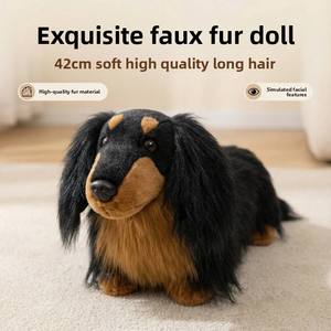 Peluche <span class=keywords><strong>chien</strong></span> teckel adorable, jouet en peluche <span class=keywords><strong>de</strong></span> haute qualité, mignon <span class=keywords><strong>chien</strong></span> saucisse, cadeau pour filles et enfants - Product Image 4