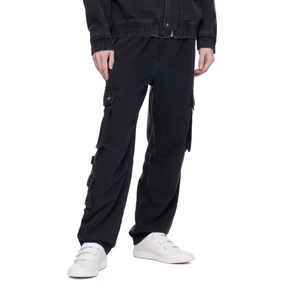 Chemises de travail taille haute pour hommes Pantalons cargo d'été en peau de serpent pour la sécurité en toile Pantalons cargo déchirés - Product Image 4