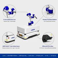 Cobot mobile industriel avec recharge sans fil, manipulateur AGV personnalisé pour la fabrication et l'assemblage flexibles