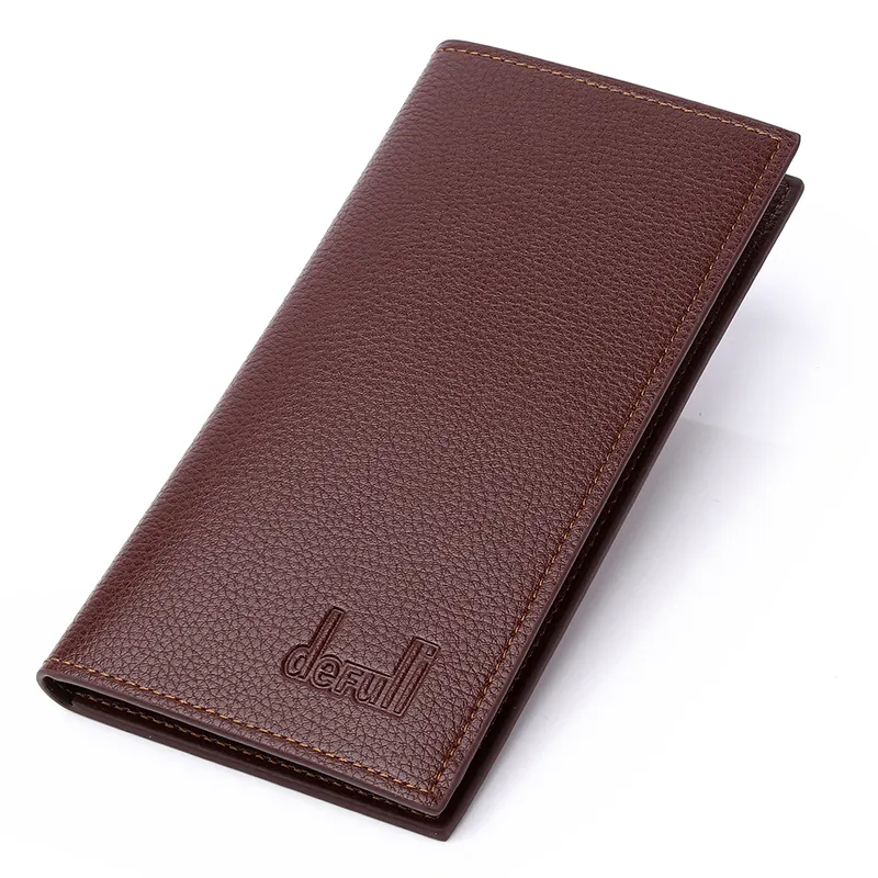 Minimalist stylish simple thin pu leather notebook wallet for men