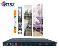 Controlador de Video Wall con Procesador de Empalme Giratorio HDMI 4K60hz 4 Entradas 9 Salidas para Pantallas LED LCD Comerciales de Gran Formato
