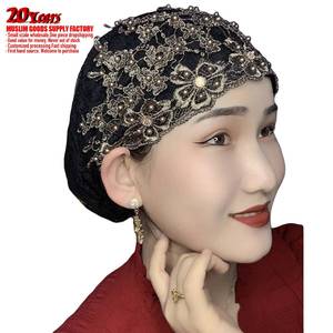 Wholesale supplier of high-quality Indian ethnic fashion Muslim women's headscarves and <b>hats</b> - Product Image 2