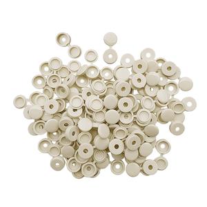 100 pièces Beige 4.1mm couvercle à vis à charnière produit en plastique pour voiture décor de meubles de maison - Product Image 5