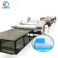 Ligne d'extrusion automatique de plaques creuses PP/PE/PC Horserider, machine de fabrication de plaques en polycarbonate à économie d'énergie, entraînée par moteur