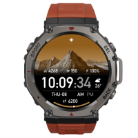 Montre intelligente DM58 Montre intelligente robuste avec boîtier en métal 5ATM Modes multisports Suivi GPS Montres intelligentes Android