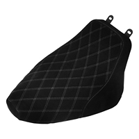 Siège solo pour moto Harley Heritage Softail Classic FLSTC Softail Deluxe FLSTN 2006-2017, surpiqûres en losange, suède