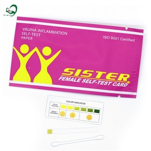 Carte et bandelettes d'autotest de la santé vaginale Hiherbs pour le test BV-PH, herbes naturelles, usage féminin jetable - Product Image 1