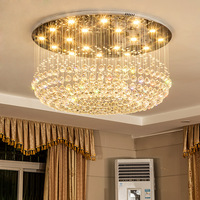 Couloir intérieur nordique moderne K9 lustre de luxe en cristal plafonnier encastré 15W 18W plafonnier LED pour le salon
