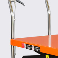 Table élévatrice à ciseaux hydraulique manuelle portable pour chariot élévateur, 2 tonnes, hauteur de levage 0,72-1,7 m, hauteur de fourche 80 mm, petite plateforme