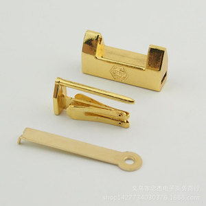Small Double Happiness Padlock 30mm Length Brass Alloy Horizontal Opening Lock For Jewelry <b>Box</b> - Product Image 3