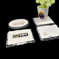 Sous-verre Maikesub en gros Sublimation Slate Rock 10*10cm forme carrée