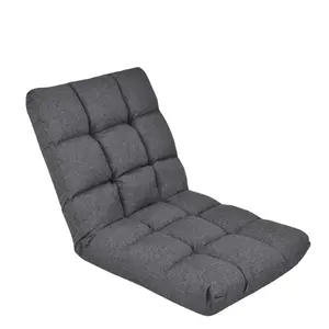 Geeksofa Matériau en tissu Position 5 ou 14 Chaise de loisir moderne à angle réglable et inclinable au sol