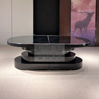 Tables ovales modernes en verre et acier inoxydable doré pour événements hôteliers, banquets, mariages, luxe, durables, écologiques