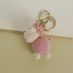 <span class=keywords><strong>Portachiavi</strong></span> Amigurumi <span class=keywords><strong>a</strong></span> Forma di Pecora Fatto <span class=keywords><strong>a</strong></span> Mano all'Uncinetto, Mini Ciondolo Carino per Borsa, Giocattolo Animale all'Uncinetto per Regalo Festivo - Product Image 5