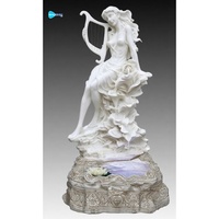 Vente en gros d'usine, marbre blanc naturel, style européen, ornements de jardin durables, sculptures en pierre artificielle, pots de fleurs pour