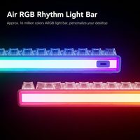 Clavier de jeu mécanique magnétique filaire Mchose Ace 68 Air 2 avec touches PBT, disposition anglaise 65%, effet Hall, déclenchement rapide, RGB 8000Hz
