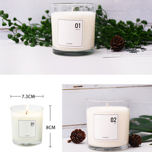 Hx-enlace aceptar logotipo personalizado venta al por <span class=keywords><strong>mayor</strong></span> hecho a mano de cera de soja tarro de cristal decoración del hogar <span class=keywords><strong>vela</strong></span> - Product Image 5