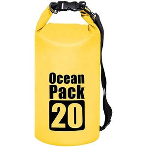Custom Logo <b>Lightweight</b> Portable 20L Dry <b>Bag</b> Adjustable Strap Waterproof 500D PVC Outdoor Camping Ocean <b>Beach</b> - Product Image 1