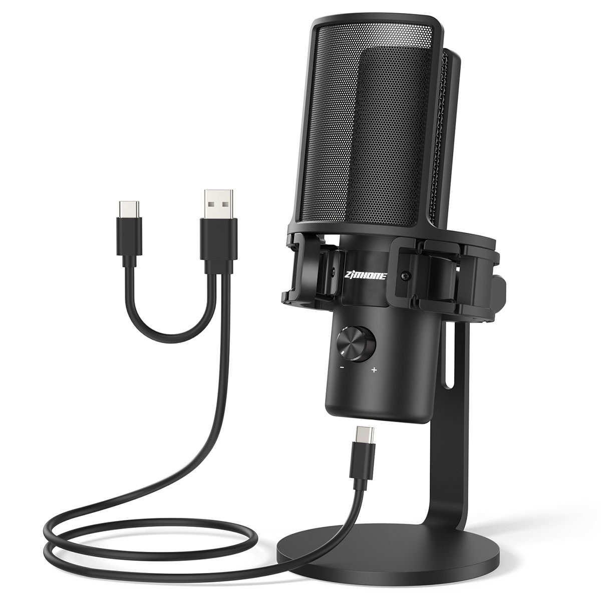Hot Sales Latest Streaming Podcast Condenser Mic Stand Professional USB Gaming Microphone for PC PS4 PS5 Phone
