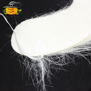 Accesorio de disfraz de barba blanca de poliéster para Halloween, Navidad y mascaradas - Product Image 4