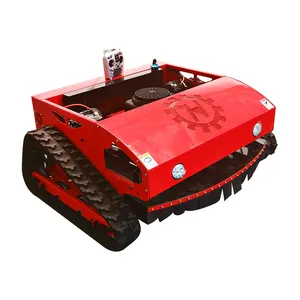 800 mm Mowing width Gasoline Engine Remote Control Lawn Mower Robotic Crawler zero turn Mower For Agriculture