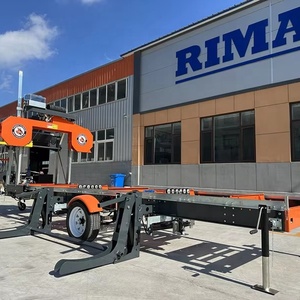 Sierra <span class=keywords><strong>de</strong></span> cinta horizontal <span class=keywords><strong>de</strong></span> 36 pulgadas, aserradero portátil RS36HD con cargador hidráulico y tornero <span class=keywords><strong>de</strong></span> <span class=keywords><strong>troncos</strong></span> hidráulico - Product Image 1