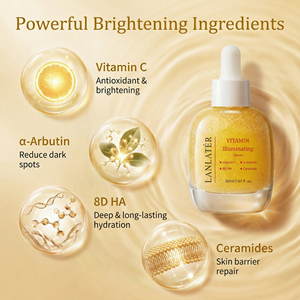 Sérum Éclaircissant Anti-Taches à la Vitamine C, Antioxydant, Unifiant le Teint, Sérum Visage Bio - Product Image 4