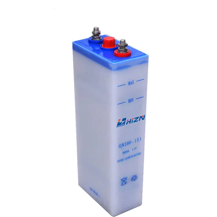 HIZN 1.2v KPL 100ah Alkaline batterie nickel cadmium ups ni-cd batterie 100ah NiCd GN batterie