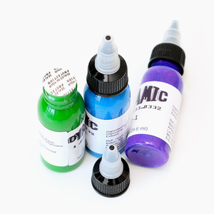 Kit d'<span class=keywords><strong>Encre</strong></span> de Tatouage d'Entraînement <span class=keywords><strong>Professionnel</strong></span> de 30 ml par Bouteille, Pigment d'<span class=keywords><strong>Encre</strong></span> de Tatouage pour Maquillage Corporel, Coloration Facile et Longue Durée, <span class=keywords><strong>Encre</strong></span> de Tatouage Pas Chère - Product Image 4