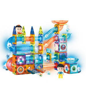 प्रकाश चुंबकीय इमारत ब्लॉकों 142pcs बच्चों के लिए चुंबकीय इमारत ब्लॉकों सेट बौद्धिक खिलौना बच्चों संगमरमर चल खिलौना - Product Image 5