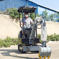 Mini-excavatrice de qualité supérieure de 1,2 tonne, 1,5 tonne, 1 tonne, sur chenilles, CE EPA EURO 5, excavatrice hydraulique agricole avec godet