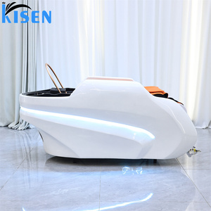 Cama de lavado de cabello eléctrica para salón, con masaje spa, LED, para masaje tailandés y pedicura, tipo camilla de belleza - Product Image 2