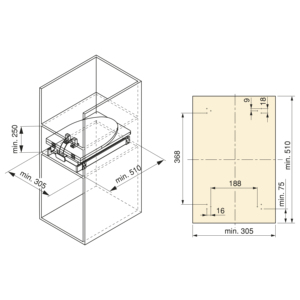 Ferro 8089020 EMUCA 2 asse da stiro per uso domestico in acciaio e legno pieghevole e Design estraibile per mobili - Product Image 6