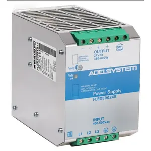 Adelsystem Flex50024B <b>Power</b> <b>Supply</b> 24Vdc <b>600W</b> Din Rail Industrial Single Output 380Vac Input - Product Image 1