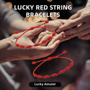 7 Knots <strong>Red</strong> <strong>String</strong> Bracelet Adjustable <strong>Kabbalah</strong> Cord Bangle Good Luck Protection Amulet Handmade <strong>Red</strong> Knot Charm Bracelet Women - Product Image 2