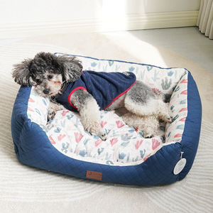 Custom Made Winter Warm Dog <b>Bed</b> Oval Removable Washable Cover Polyester Fiber Fill For Large Dogs Pet <b>Bed</b> - Product Image 2