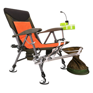 كرسي قابل للطي محمول للاستخدام الخارجي، كرسي صيد قابل للطي، كرسي استرخاء للتخييم والشاطئ - Product Image 1