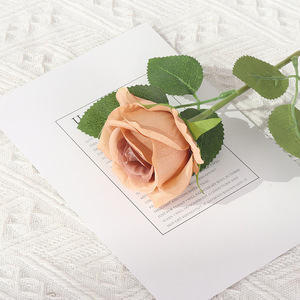 Plantación de primavera, venta al por mayor, rosas individuales artificiales, flor, rojo, blanco, algodón, rosa brillante para decoraciones de boda - Product Image 3