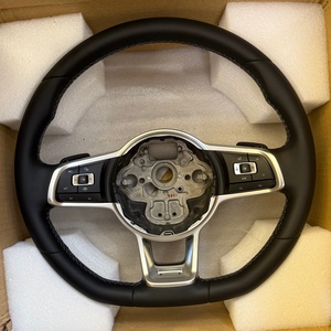 Volante Deportivo de Cuero Negro para Volkswagen Golf MK7 MK6 MK5 GTI GTS GTD GTE Polo Touareg Passat - Product Image 5