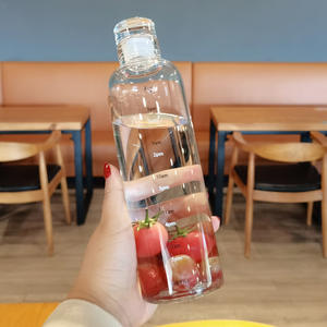 Bouteille en verre Borosilicate avec Logo personnalisable, échelle chronologique, tasse à eau, <span class=keywords><strong>2022</strong></span> ml, 500ml, avec manches, 750ml, 1 pièce - Product Image 5